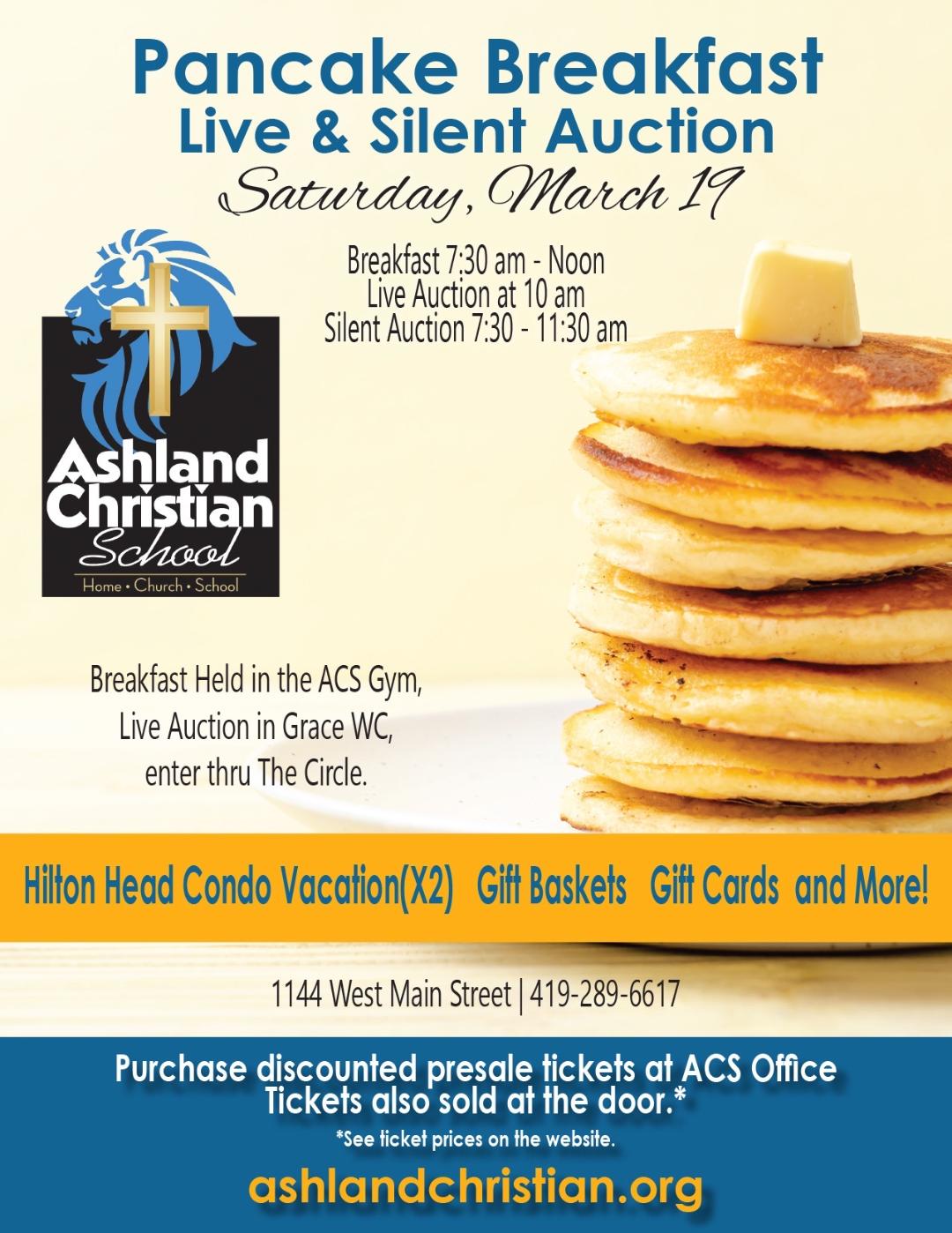 2022 ACS Pancake Breakfast and Live/Silent Auctions